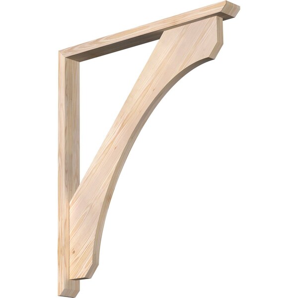 Ekena Millwork Legacy Slat Smooth Bracket w/ Offset Brace, Douglas Fir, 3 1/2"W x 34"D x 40"H BKT0402X34X40LEC06SDF - main